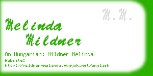melinda mildner business card